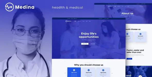 Medina โ Medical & Health Elementor Template Kit